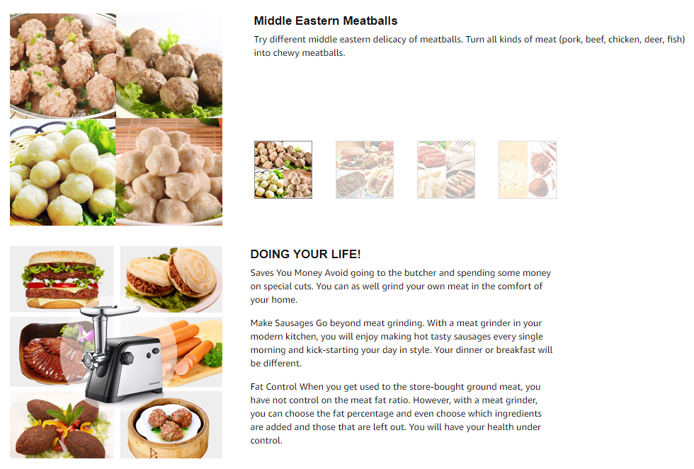 homeleader electric meat grinder